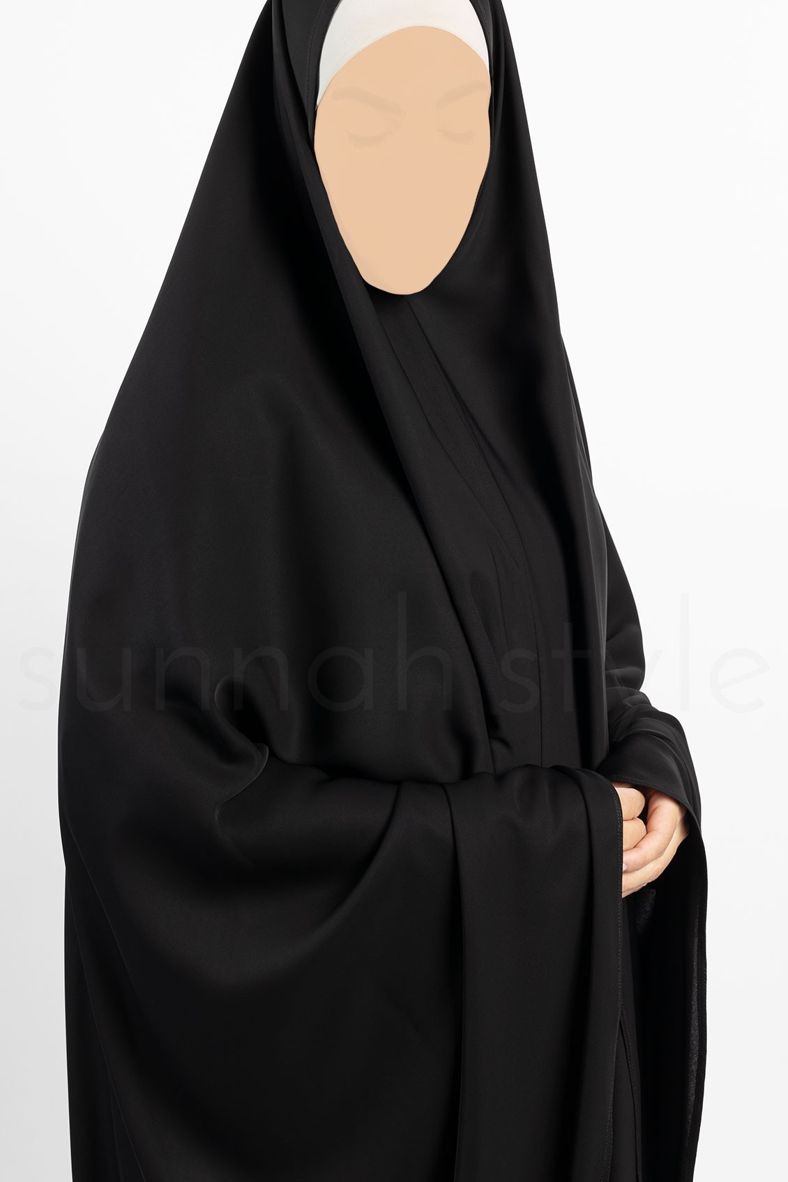 Sunnah Style Essentials Khimar Full Length Tall Black